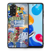 Thumbnail for Θήκη Xiaomi Redmi Note 11 All Greek από τη Smartfits με σχέδιο στο πίσω μέρος και μαύρο περίβλημα | Xiaomi Redmi Note 11 All Greek case with colorful back and black bezels