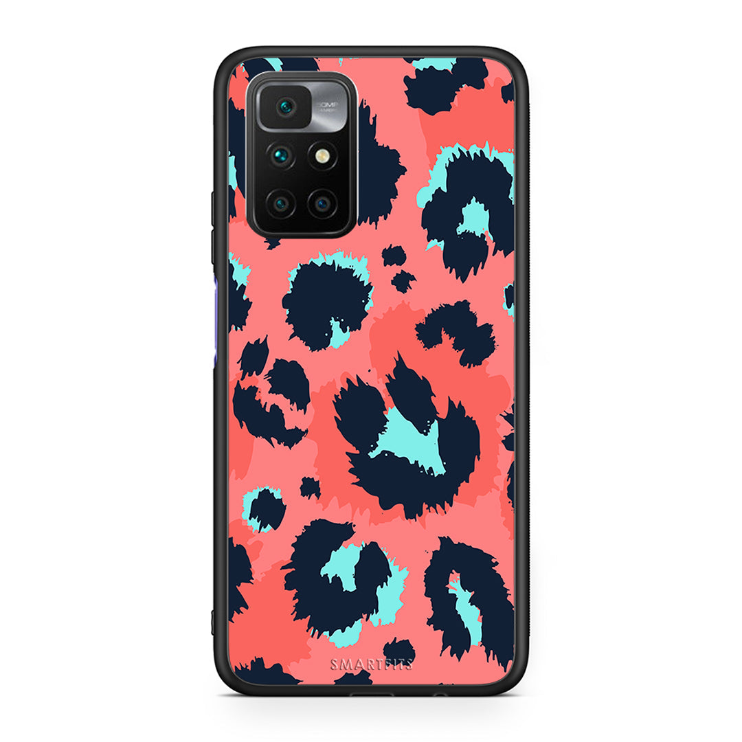 22 - Xiaomi Redmi 10/Redmi Note 11 4G Pink Leopard Animal case, cover, bumper