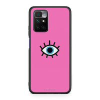 Thumbnail for Xiaomi Redmi 10/Redmi Note 11 4G Blue Eye Pink θήκη από τη Smartfits με σχέδιο στο πίσω μέρος και μαύρο περίβλημα | Smartphone case with colorful back and black bezels by Smartfits