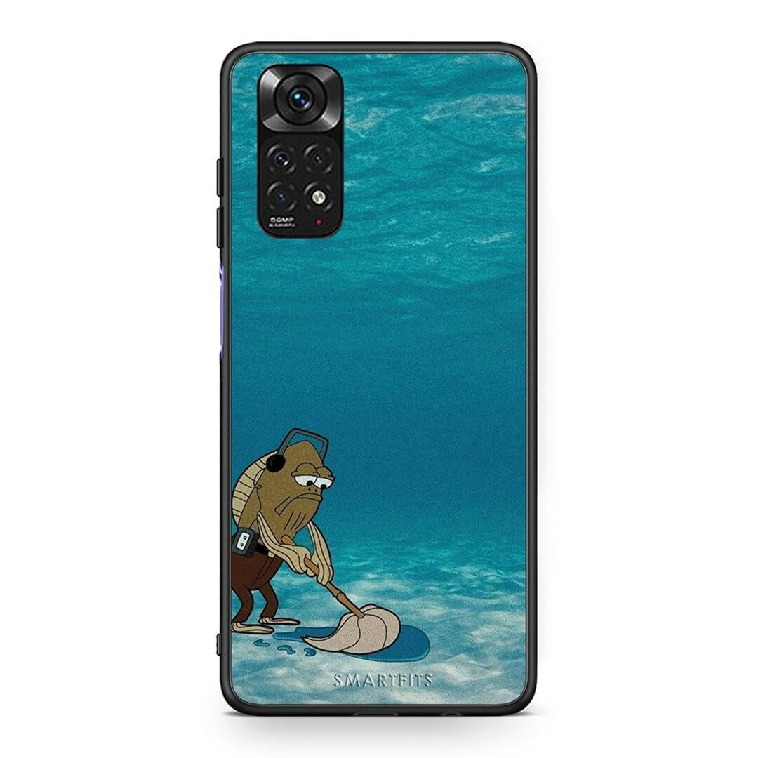 Xiaomi Redmi Note 11 Clean The Ocean Θήκη από τη Smartfits με σχέδιο στο πίσω μέρος και μαύρο περίβλημα | Smartphone case with colorful back and black bezels by Smartfits