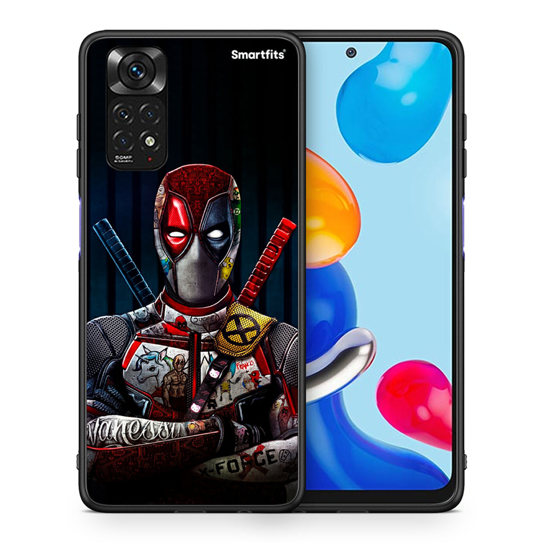 Θήκη Xiaomi Redmi Note 11 Funny Guy από τη Smartfits με σχέδιο στο πίσω μέρος και μαύρο περίβλημα | Xiaomi Redmi Note 11 Funny Guy case with colorful back and black bezels