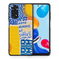 Thumbnail for Θήκη Xiaomi Redmi Note 11 Sunset Memories από τη Smartfits με σχέδιο στο πίσω μέρος και μαύρο περίβλημα | Xiaomi Redmi Note 11 Sunset Memories case with colorful back and black bezels