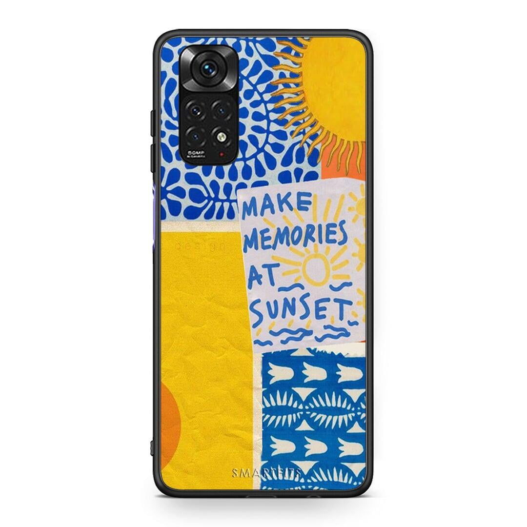 Xiaomi Redmi Note 11 Sunset Memories Θήκη από τη Smartfits με σχέδιο στο πίσω μέρος και μαύρο περίβλημα | Smartphone case with colorful back and black bezels by Smartfits