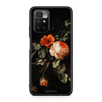 Thumbnail for Xiaomi Redmi 10/Redmi Note 11 4G Vintage Roses θήκη από τη Smartfits με σχέδιο στο πίσω μέρος και μαύρο περίβλημα | Smartphone case with colorful back and black bezels by Smartfits