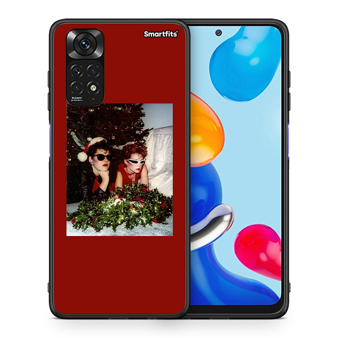 Θήκη Xiaomi Redmi Note 11 Waiting For Xmas από τη Smartfits με σχέδιο στο πίσω μέρος και μαύρο περίβλημα | Xiaomi Redmi Note 11 Waiting For Xmas case with colorful back and black bezels