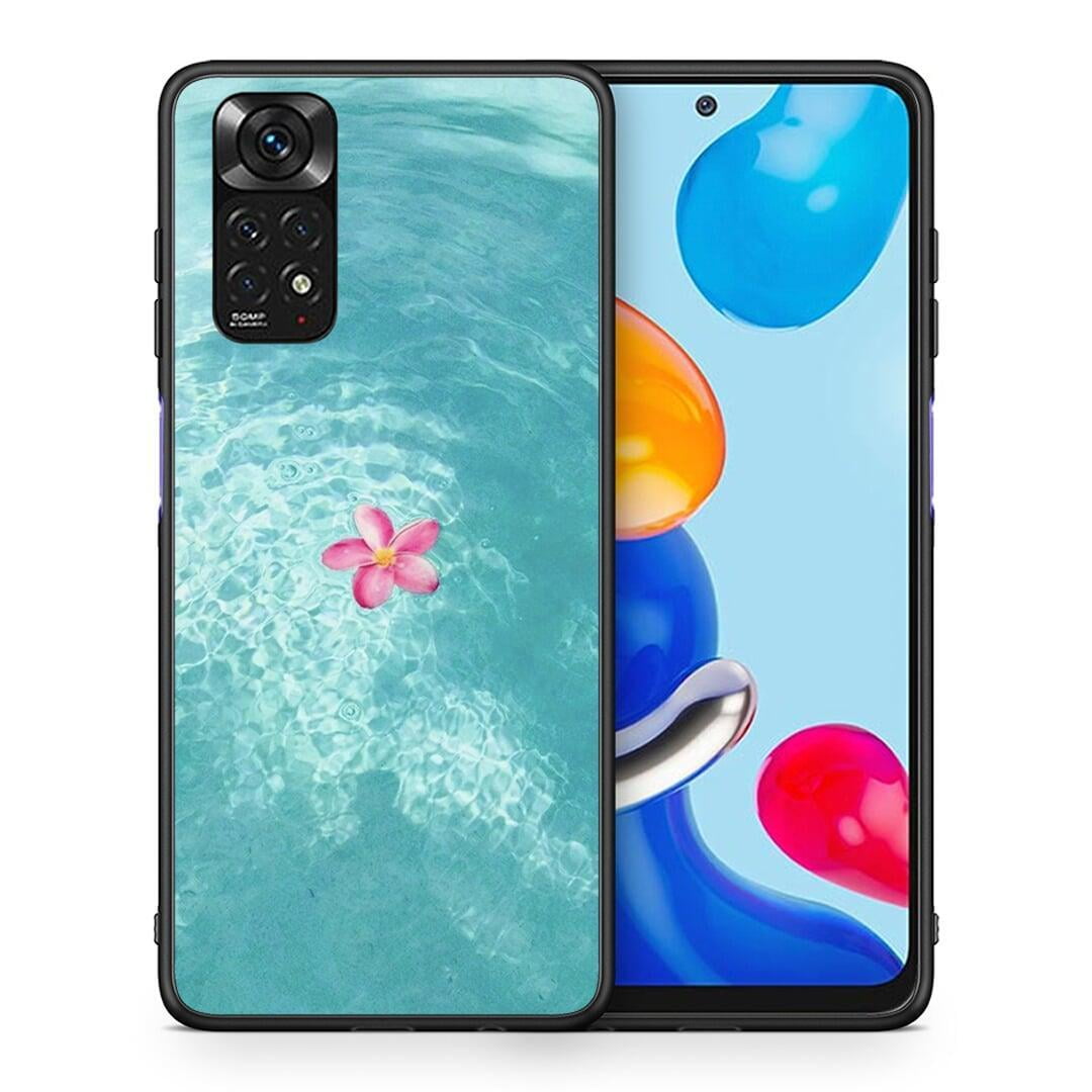 Θήκη Xiaomi Redmi Note 11 Water Flower από τη Smartfits με σχέδιο στο πίσω μέρος και μαύρο περίβλημα | Xiaomi Redmi Note 11 Water Flower case with colorful back and black bezels