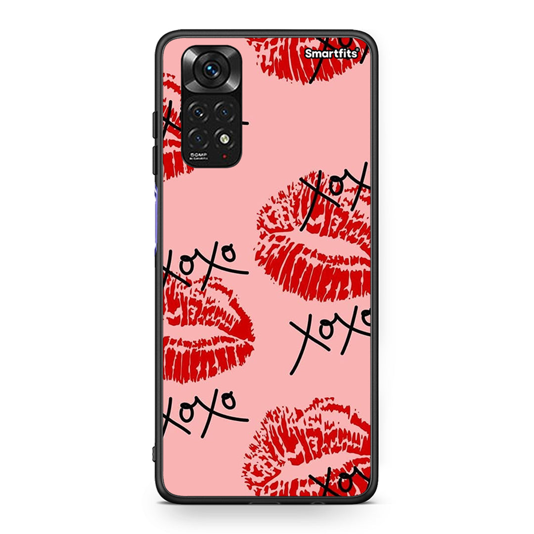 Xiaomi Redmi Note 11 XOXO Lips θήκη από τη Smartfits με σχέδιο στο πίσω μέρος και μαύρο περίβλημα | Smartphone case with colorful back and black bezels by Smartfits