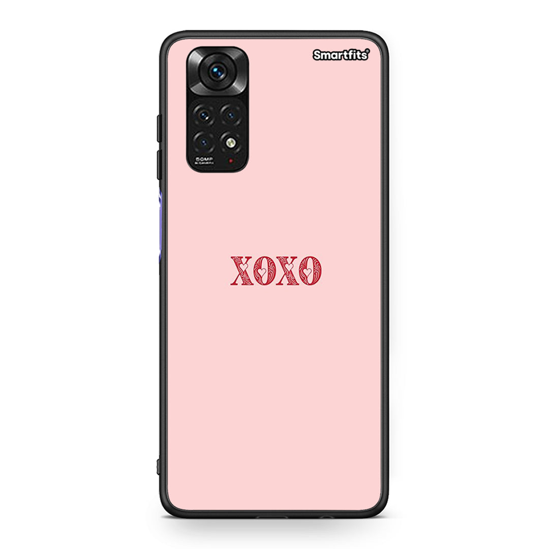 Xiaomi Redmi Note 11 XOXO Love θήκη από τη Smartfits με σχέδιο στο πίσω μέρος και μαύρο περίβλημα | Smartphone case with colorful back and black bezels by Smartfits