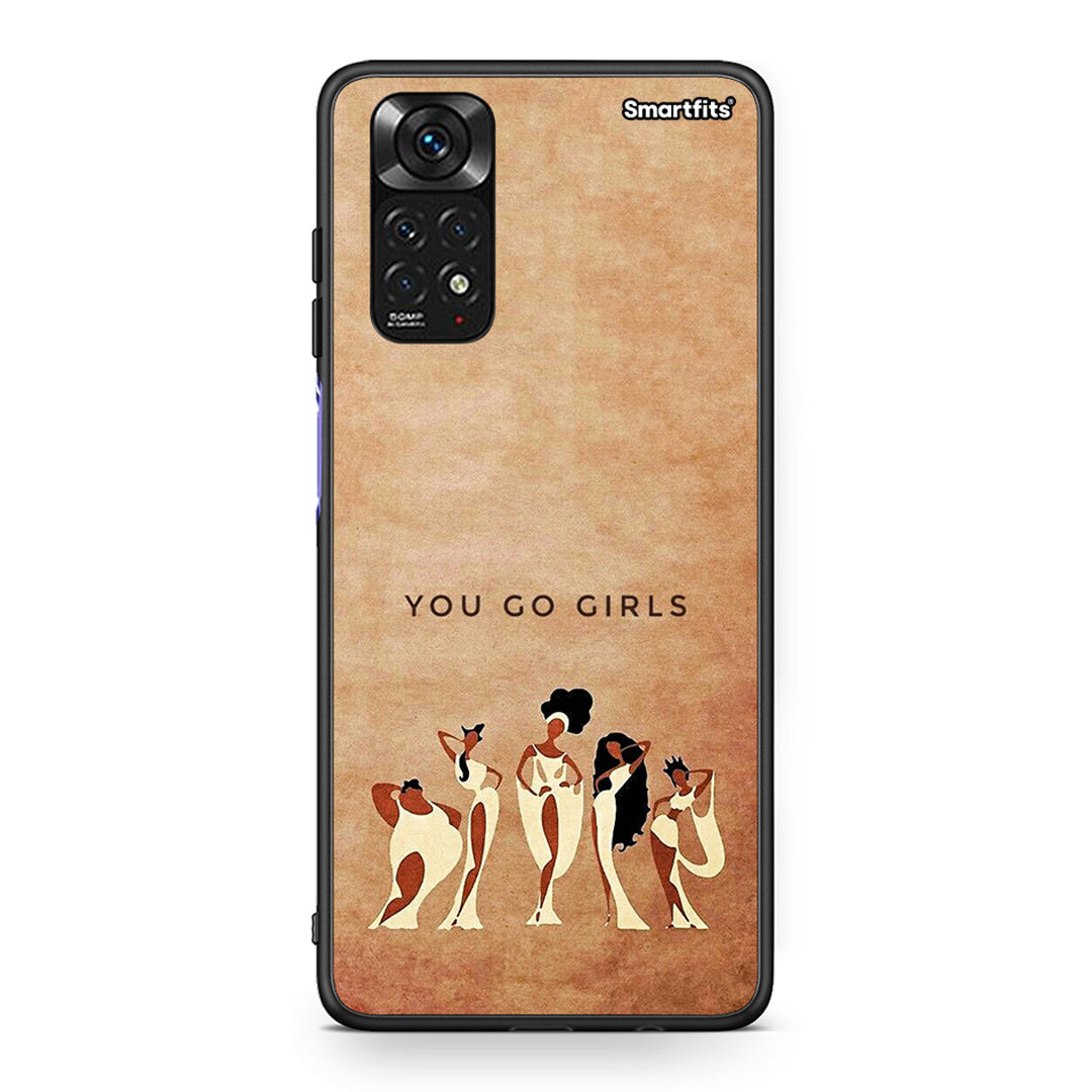 Xiaomi Redmi Note 11 You Go Girl θήκη από τη Smartfits με σχέδιο στο πίσω μέρος και μαύρο περίβλημα | Smartphone case with colorful back and black bezels by Smartfits