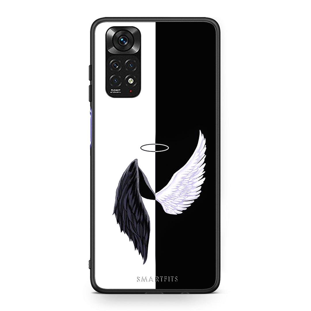 Xiaomi Redmi Note 11 Angels Demons θήκη από τη Smartfits με σχέδιο στο πίσω μέρος και μαύρο περίβλημα | Smartphone case with colorful back and black bezels by Smartfits