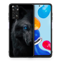 Thumbnail for Θήκη Xiaomi Redmi Note 11 Dark Wolf από τη Smartfits με σχέδιο στο πίσω μέρος και μαύρο περίβλημα | Xiaomi Redmi Note 11 Dark Wolf case with colorful back and black bezels