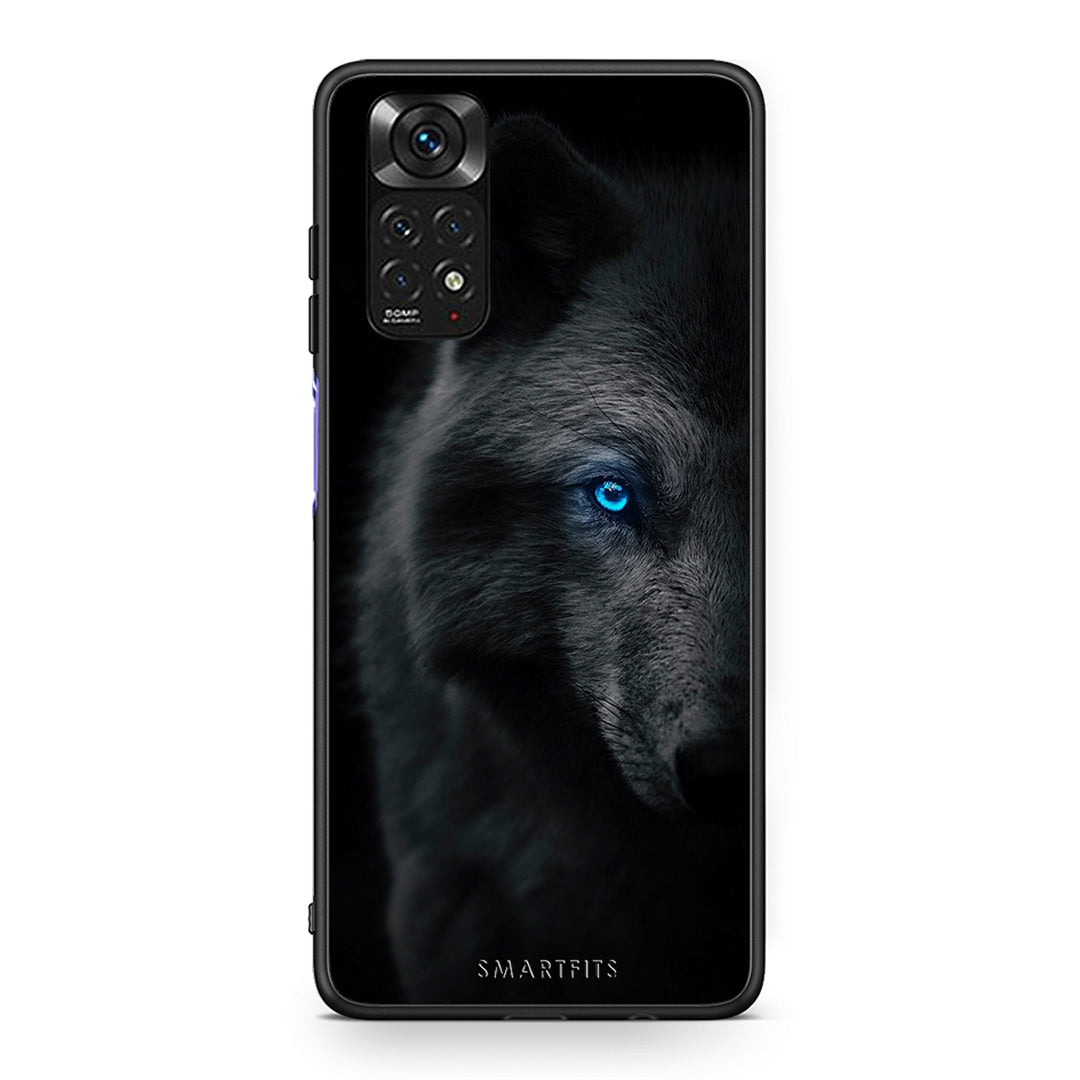 Xiaomi Redmi Note 11 Dark Wolf θήκη από τη Smartfits με σχέδιο στο πίσω μέρος και μαύρο περίβλημα | Smartphone case with colorful back and black bezels by Smartfits