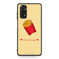 Thumbnail for Xiaomi Redmi 10 / Redmi Note 11 4G Fries Before Guys Θήκη Αγίου Βαλεντίνου από τη Smartfits με σχέδιο στο πίσω μέρος και μαύρο περίβλημα | Smartphone case with colorful back and black bezels by Smartfits