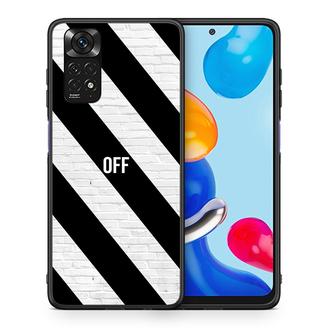 Θήκη Xiaomi Redmi Note 11 Get Off από τη Smartfits με σχέδιο στο πίσω μέρος και μαύρο περίβλημα | Xiaomi Redmi Note 11 Get Off case with colorful back and black bezels