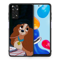 Thumbnail for Θήκη Αγίου Βαλεντίνου Xiaomi Redmi Note 11 Lady And Tramp 2 από τη Smartfits με σχέδιο στο πίσω μέρος και μαύρο περίβλημα | Xiaomi Redmi Note 11 Lady And Tramp 2 case with colorful back and black bezels