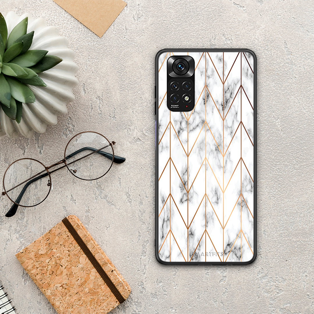 Marble Gold Geometric - Xiaomi Redmi 10 case