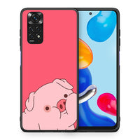 Thumbnail for Θήκη Αγίου Βαλεντίνου Xiaomi Redmi 10 / Redmi Note 11 4G Pig Love 1 από τη Smartfits με σχέδιο στο πίσω μέρος και μαύρο περίβλημα | Xiaomi Redmi 10 / Redmi Note 11 4G Pig Love 1 case with colorful back and black bezels