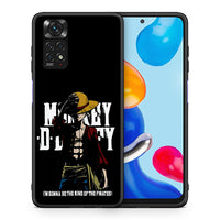 Thumbnail for Θήκη Xiaomi Redmi Note 11 Pirate King από τη Smartfits με σχέδιο στο πίσω μέρος και μαύρο περίβλημα | Xiaomi Redmi Note 11 Pirate King case with colorful back and black bezels