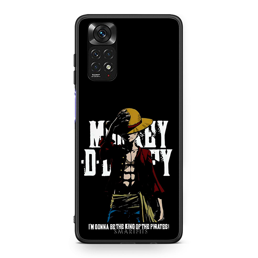 Xiaomi Redmi Note 11 Pirate King θήκη από τη Smartfits με σχέδιο στο πίσω μέρος και μαύρο περίβλημα | Smartphone case with colorful back and black bezels by Smartfits