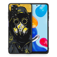 Thumbnail for Θήκη Xiaomi Redmi Note 11 Mask PopArt από τη Smartfits με σχέδιο στο πίσω μέρος και μαύρο περίβλημα | Xiaomi Redmi Note 11 Mask PopArt case with colorful back and black bezels