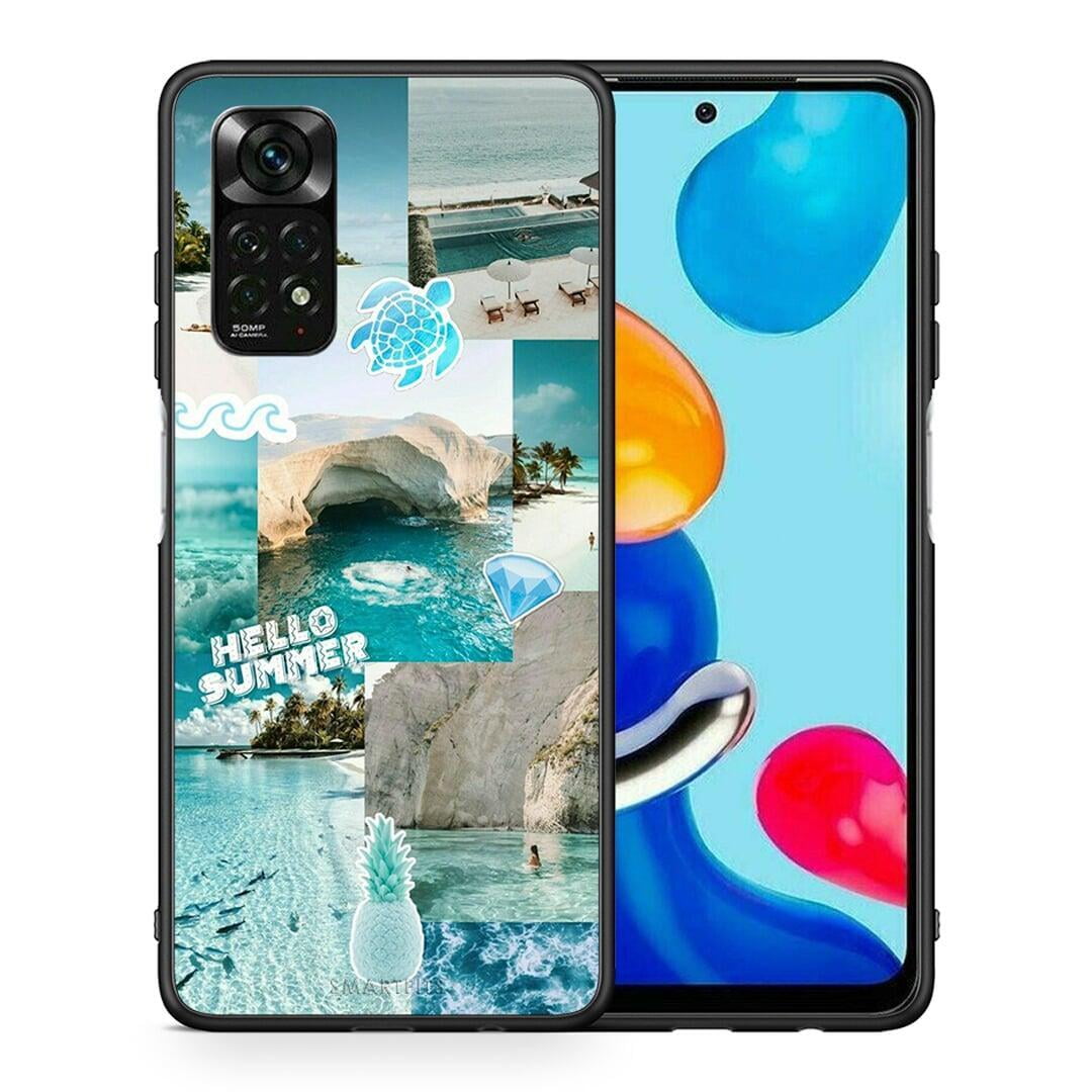 Θήκη Xiaomi Redmi Note 12 Pro 4G Aesthetic Summer από τη Smartfits με σχέδιο στο πίσω μέρος και μαύρο περίβλημα | Xiaomi Redmi Note 12 Pro 4G Aesthetic Summer case with colorful back and black bezels