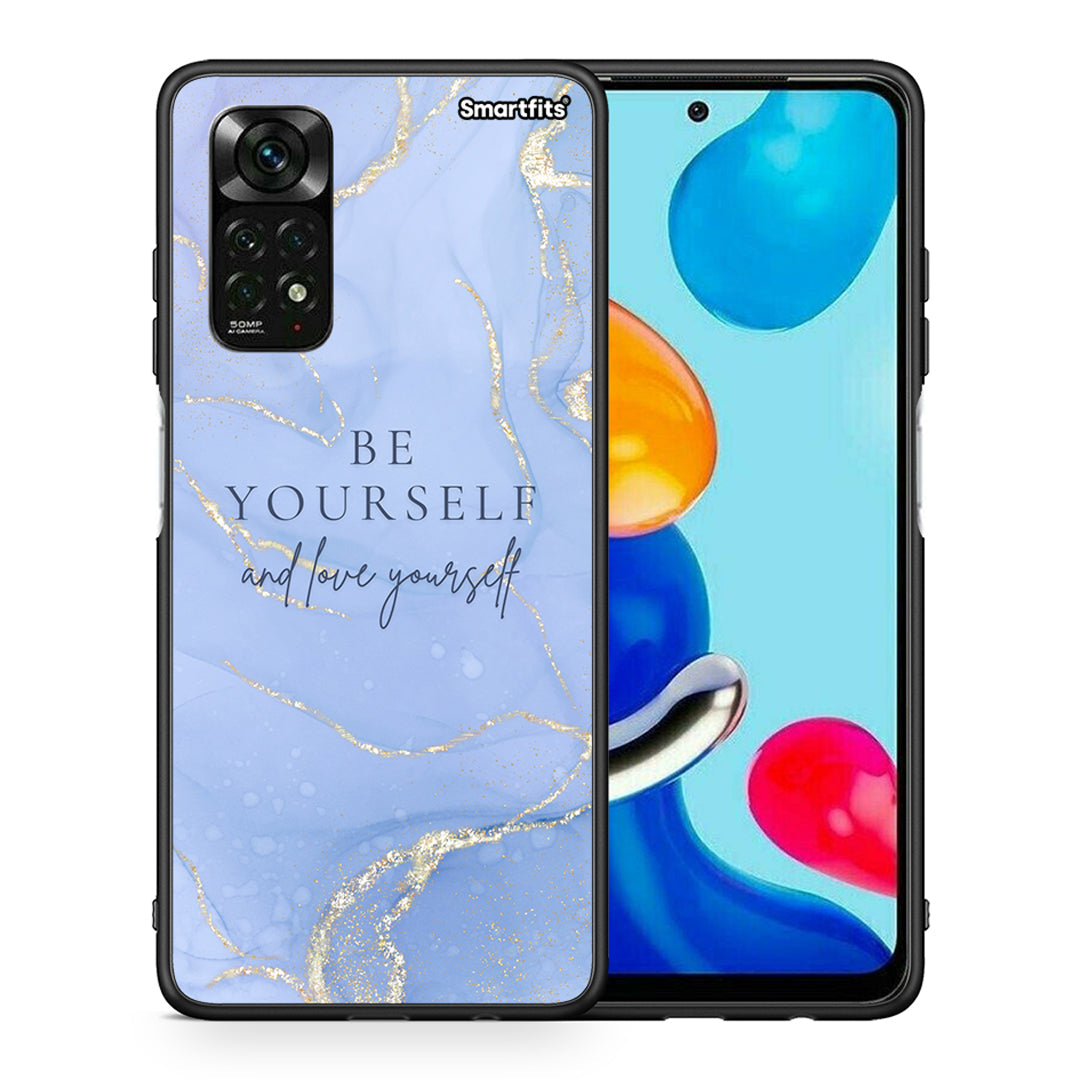 Θήκη Xiaomi Redmi Note 11 Pro 5G Be Yourself από τη Smartfits με σχέδιο στο πίσω μέρος και μαύρο περίβλημα | Xiaomi Redmi Note 11 Pro 5G Be Yourself case with colorful back and black bezels