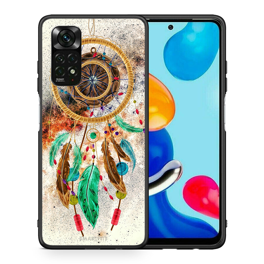 Θήκη Xiaomi Redmi Note 12 Pro 4G DreamCatcher Boho από τη Smartfits με σχέδιο στο πίσω μέρος και μαύρο περίβλημα | Xiaomi Redmi Note 12 Pro 4G DreamCatcher Boho case with colorful back and black bezels