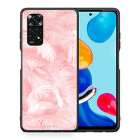 Thumbnail for Θήκη Xiaomi Redmi Note 12 Pro 4G Pink Feather Boho από τη Smartfits με σχέδιο στο πίσω μέρος και μαύρο περίβλημα | Xiaomi Redmi Note 12 Pro 4G Pink Feather Boho case with colorful back and black bezels