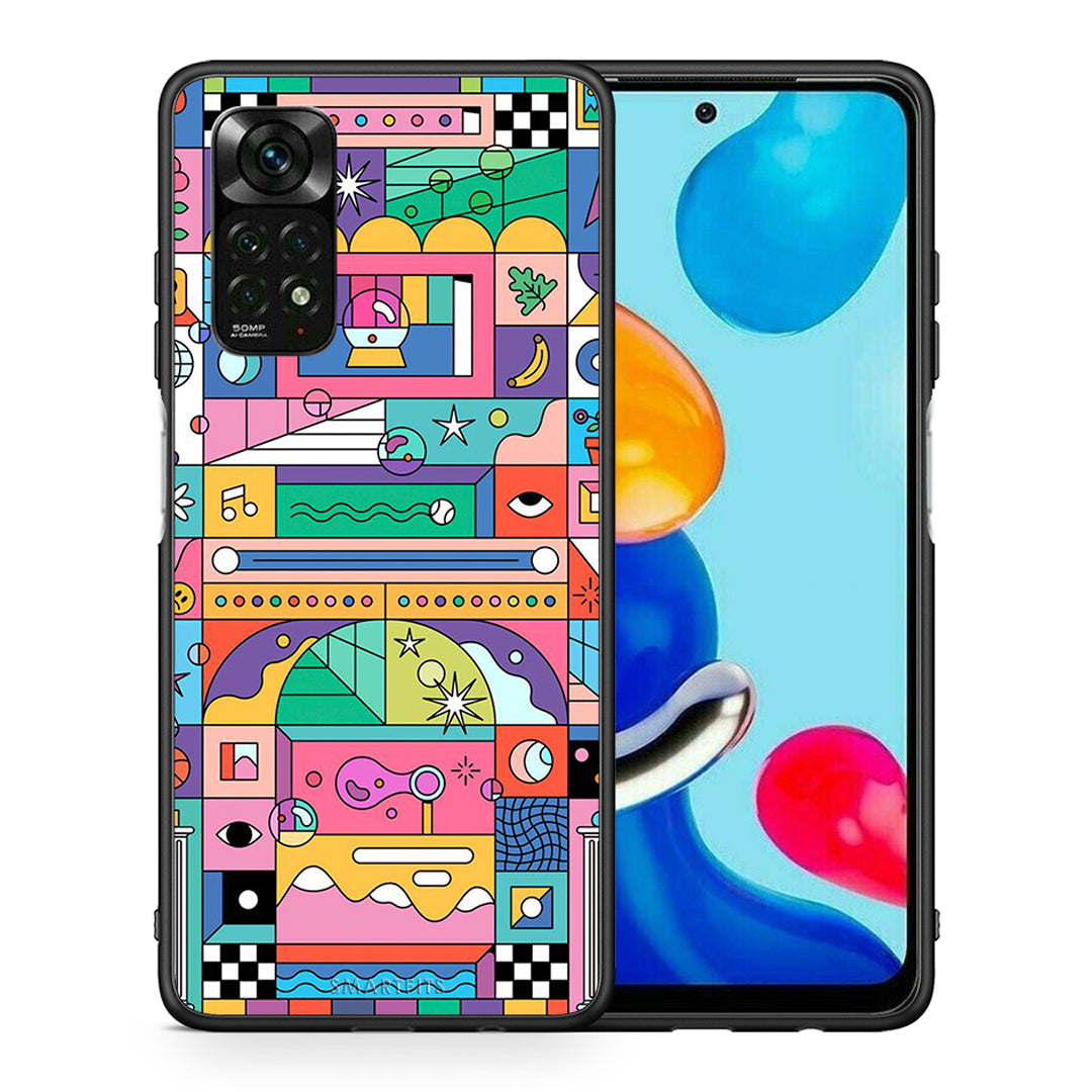 Θήκη Xiaomi Redmi Note 11 Pro 5G Bubbles Soap από τη Smartfits με σχέδιο στο πίσω μέρος και μαύρο περίβλημα | Xiaomi Redmi Note 11 Pro 5G Bubbles Soap case with colorful back and black bezels