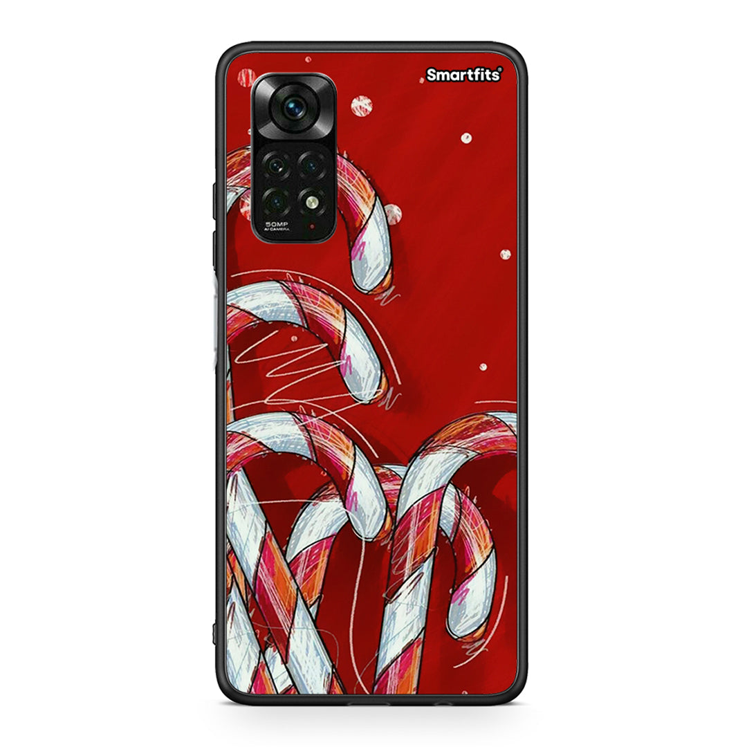 Xiaomi Redmi Note 11 Pro 5G Candy Cane θήκη από τη Smartfits με σχέδιο στο πίσω μέρος και μαύρο περίβλημα | Smartphone case with colorful back and black bezels by Smartfits