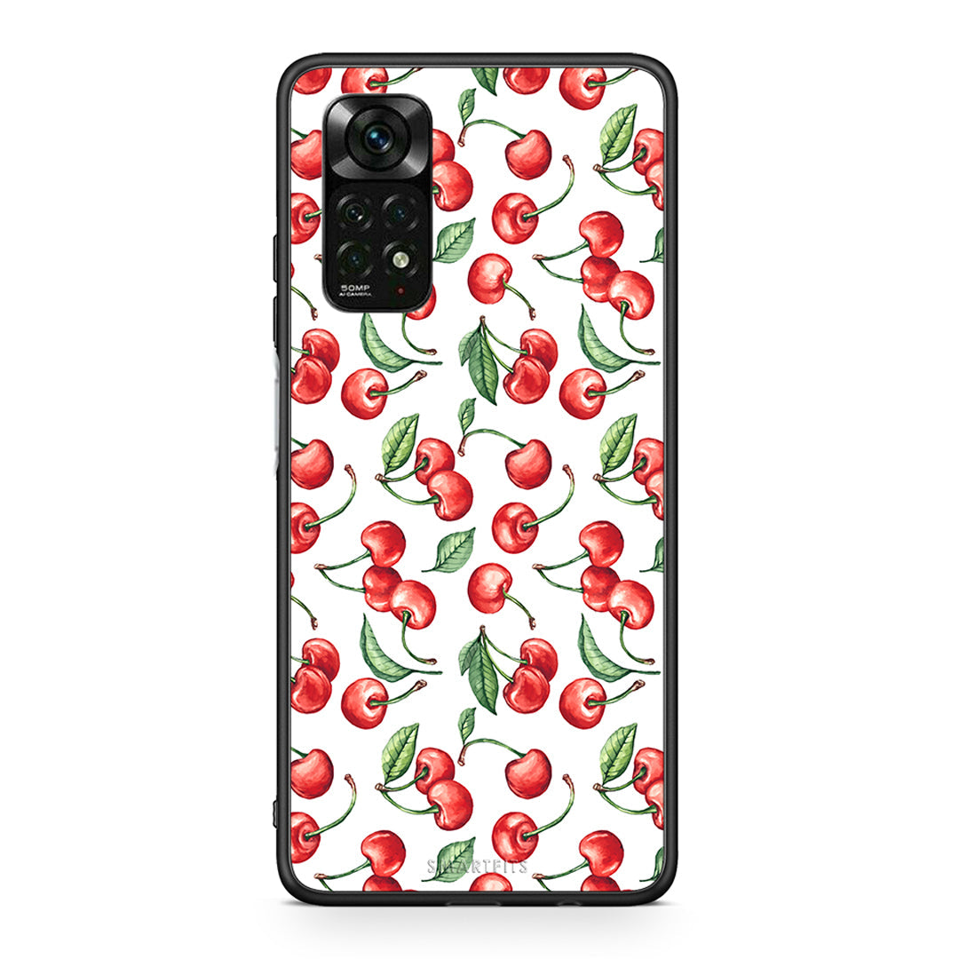 Xiaomi Redmi Note 12 Pro 4G Cherry Summer θήκη από τη Smartfits με σχέδιο στο πίσω μέρος και μαύρο περίβλημα | Smartphone case with colorful back and black bezels by Smartfits