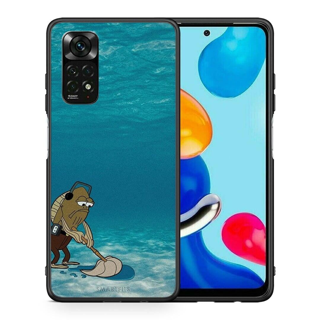 Θήκη Xiaomi Redmi Note 12 Pro 4G Clean The Ocean από τη Smartfits με σχέδιο στο πίσω μέρος και μαύρο περίβλημα | Xiaomi Redmi Note 12 Pro 4G Clean The Ocean case with colorful back and black bezels