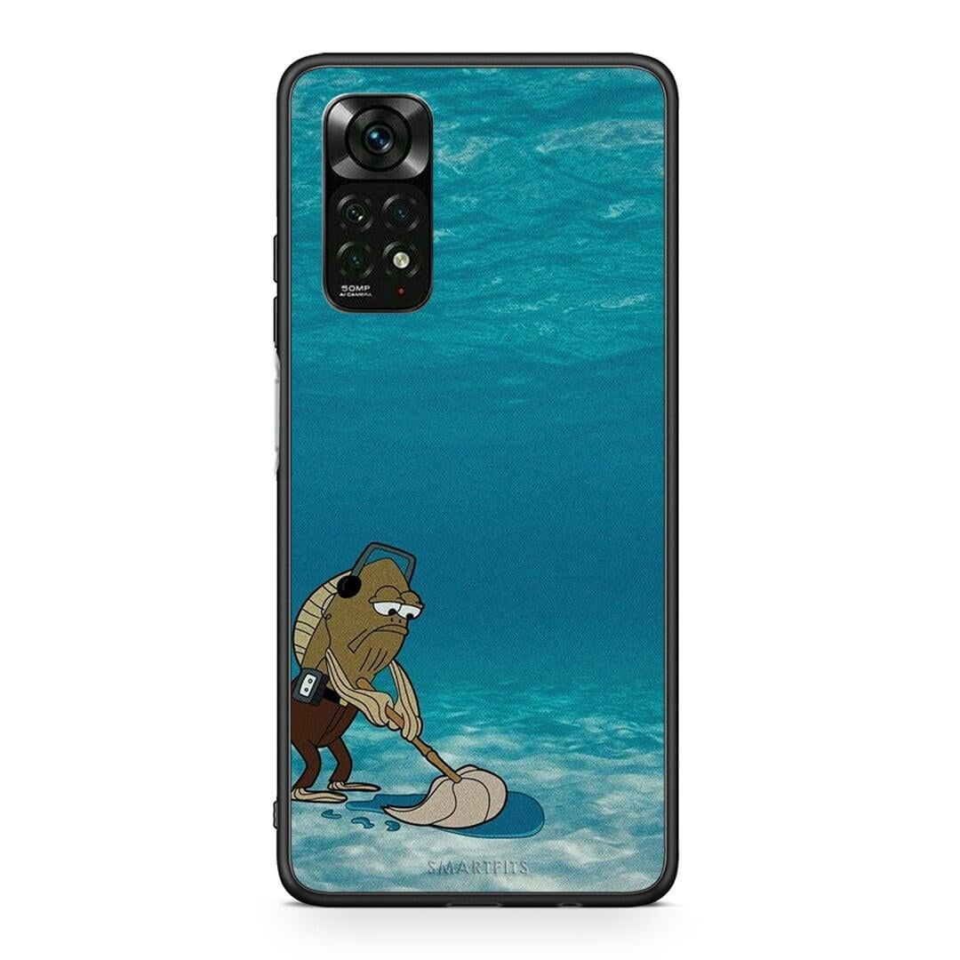 Xiaomi Redmi Note 12 Pro 4G Clean The Ocean Θήκη από τη Smartfits με σχέδιο στο πίσω μέρος και μαύρο περίβλημα | Smartphone case with colorful back and black bezels by Smartfits