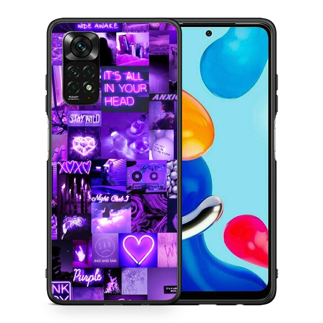 Θήκη Αγίου Βαλεντίνου Xiaomi Redmi Note 11 Pro 5G Collage Stay Wild από τη Smartfits με σχέδιο στο πίσω μέρος και μαύρο περίβλημα | Xiaomi Redmi Note 11 Pro 5G Collage Stay Wild case with colorful back and black bezels