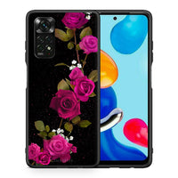 Thumbnail for Θήκη Xiaomi Redmi Note 11 Pro 5G Red Roses Flower από τη Smartfits με σχέδιο στο πίσω μέρος και μαύρο περίβλημα | Xiaomi Redmi Note 11 Pro 5G Red Roses Flower case with colorful back and black bezels