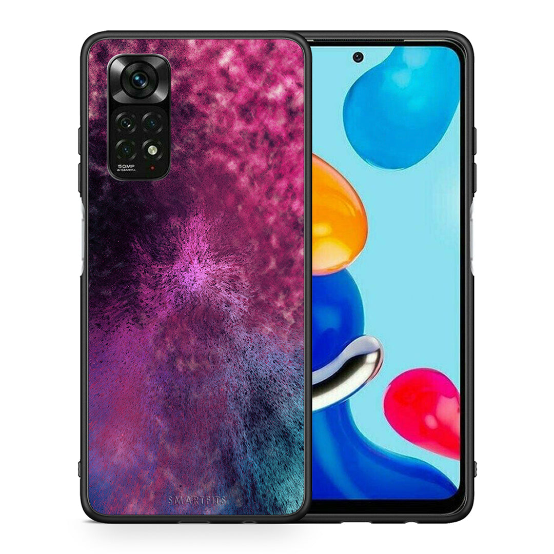 Θήκη Xiaomi Redmi Note 11 Pro 5G Aurora Galaxy από τη Smartfits με σχέδιο στο πίσω μέρος και μαύρο περίβλημα | Xiaomi Redmi Note 11 Pro 5G Aurora Galaxy case with colorful back and black bezels