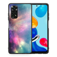 Thumbnail for Θήκη Xiaomi Redmi Note 12 Pro 4G Rainbow Galaxy από τη Smartfits με σχέδιο στο πίσω μέρος και μαύρο περίβλημα | Xiaomi Redmi Note 12 Pro 4G Rainbow Galaxy case with colorful back and black bezels