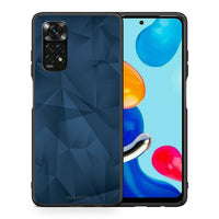 Thumbnail for Θήκη Xiaomi Redmi Note 11 Pro 5G Blue Abstract Geometric από τη Smartfits με σχέδιο στο πίσω μέρος και μαύρο περίβλημα | Xiaomi Redmi Note 11 Pro 5G Blue Abstract Geometric case with colorful back and black bezels