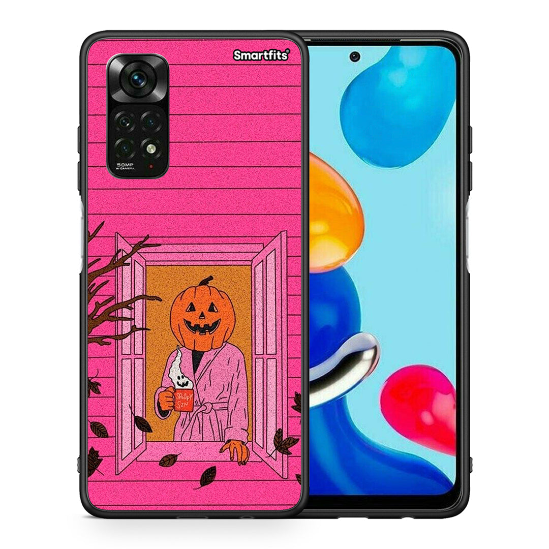 Θήκη Xiaomi Redmi Note 11 Pro 5G Halloween Pumpkin Lady από τη Smartfits με σχέδιο στο πίσω μέρος και μαύρο περίβλημα | Xiaomi Redmi Note 11 Pro 5G Halloween Pumpkin Lady case with colorful back and black bezels