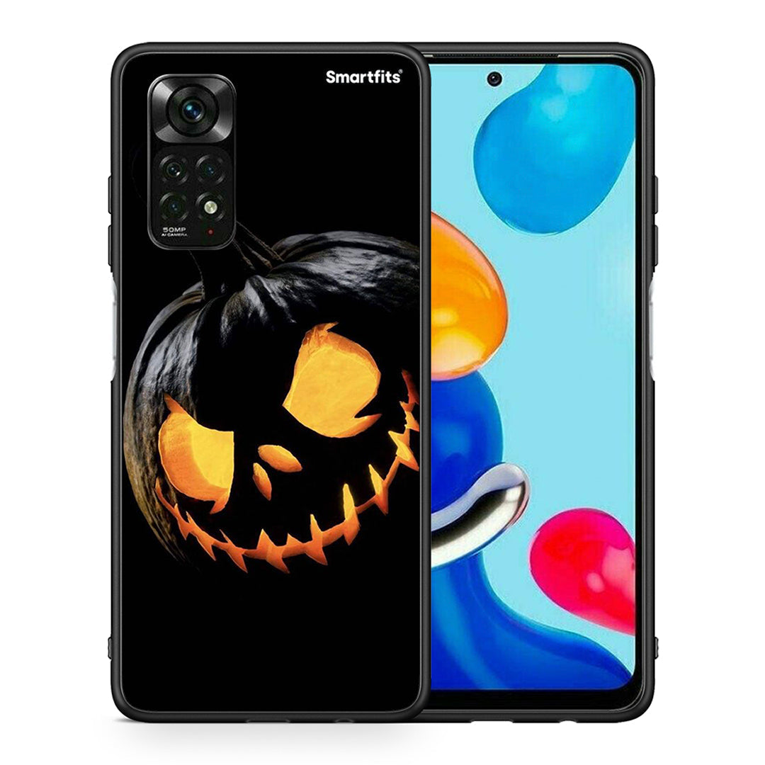 Θήκη Xiaomi Redmi Note 12 Pro 4G Halloween Scary Pumpkin από τη Smartfits με σχέδιο στο πίσω μέρος και μαύρο περίβλημα | Xiaomi Redmi Note 12 Pro 4G Halloween Scary Pumpkin case with colorful back and black bezels