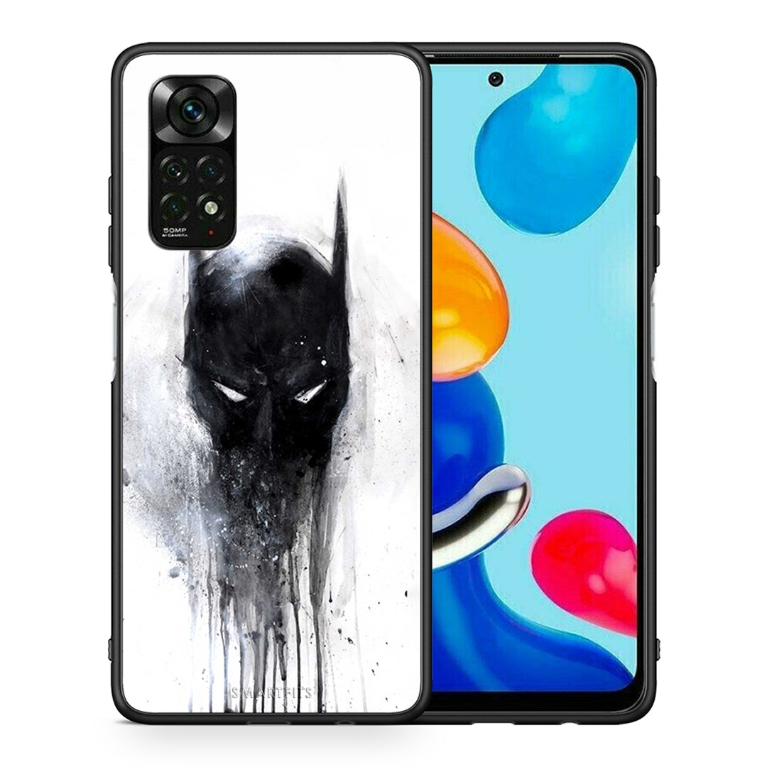 Θήκη Xiaomi Redmi Note 11 Pro 5G Paint Bat Hero από τη Smartfits με σχέδιο στο πίσω μέρος και μαύρο περίβλημα | Xiaomi Redmi Note 11 Pro 5G Paint Bat Hero case with colorful back and black bezels