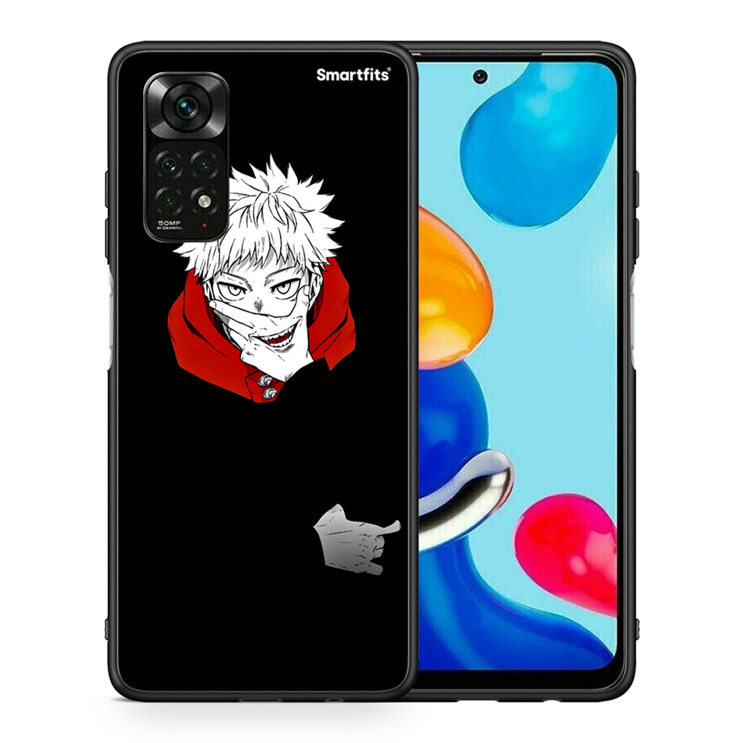 Θήκη Xiaomi Redmi Note 11 Pro 5G Itadori Anime από τη Smartfits με σχέδιο στο πίσω μέρος και μαύρο περίβλημα | Xiaomi Redmi Note 11 Pro 5G Itadori Anime case with colorful back and black bezels