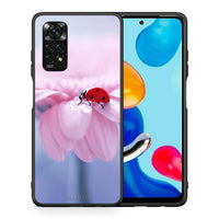 Thumbnail for Θήκη Xiaomi Redmi Note 12 Pro 4G Ladybug Flower από τη Smartfits με σχέδιο στο πίσω μέρος και μαύρο περίβλημα | Xiaomi Redmi Note 12 Pro 4G Ladybug Flower case with colorful back and black bezels