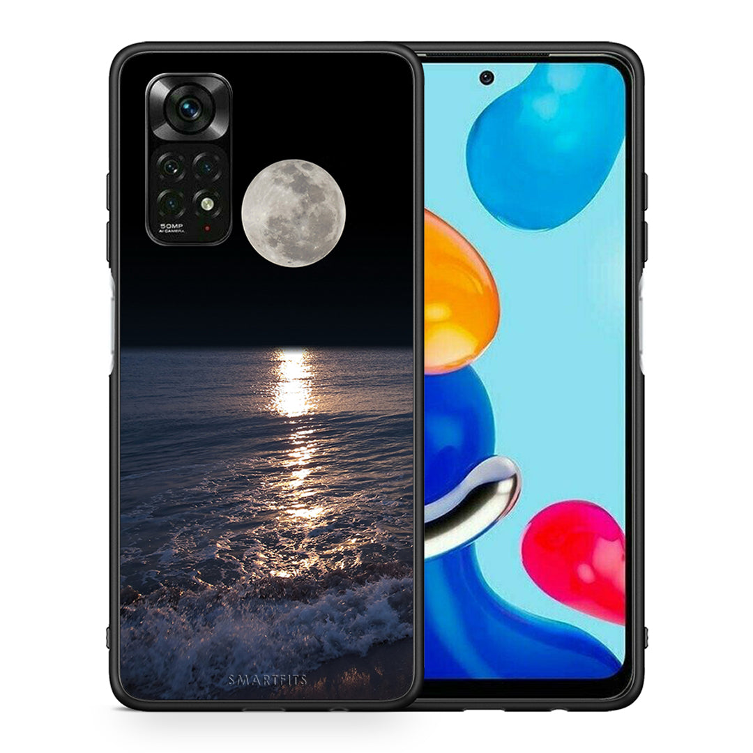 Θήκη Xiaomi Redmi Note 11 Pro 5G Moon Landscape από τη Smartfits με σχέδιο στο πίσω μέρος και μαύρο περίβλημα | Xiaomi Redmi Note 11 Pro 5G Moon Landscape case with colorful back and black bezels