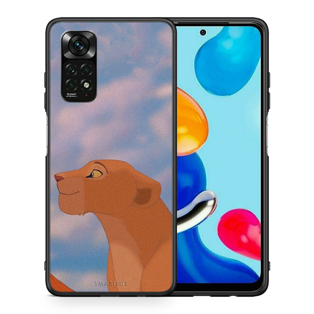 Θήκη Αγίου Βαλεντίνου Xiaomi Redmi Note 12 Pro 4G Lion Love 2 από τη Smartfits με σχέδιο στο πίσω μέρος και μαύρο περίβλημα | Xiaomi Redmi Note 12 Pro 4G Lion Love 2 case with colorful back and black bezels