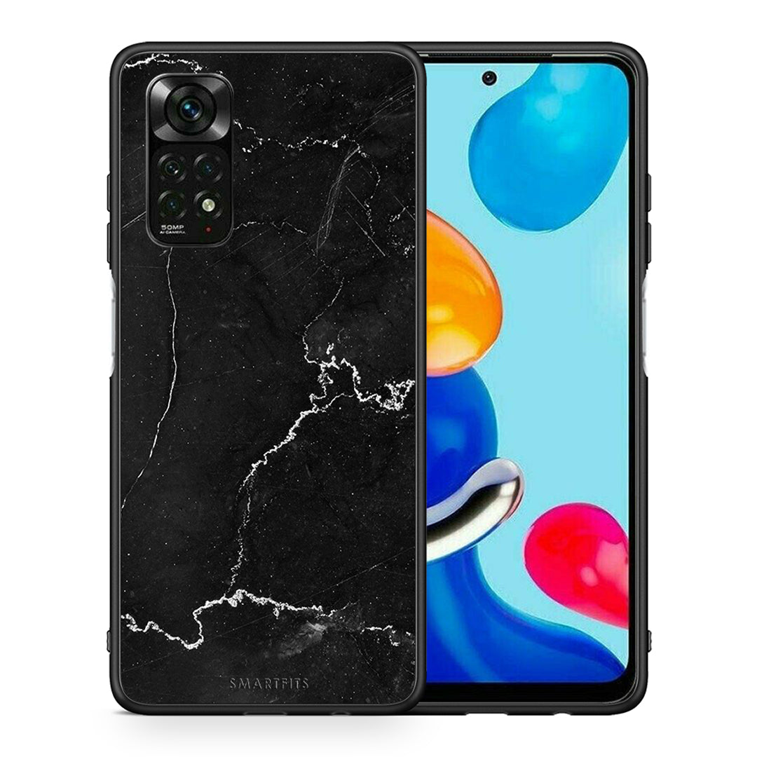 Θήκη Xiaomi Redmi Note 11 Pro 5G Marble Black από τη Smartfits με σχέδιο στο πίσω μέρος και μαύρο περίβλημα | Xiaomi Redmi Note 11 Pro 5G Marble Black case with colorful back and black bezels