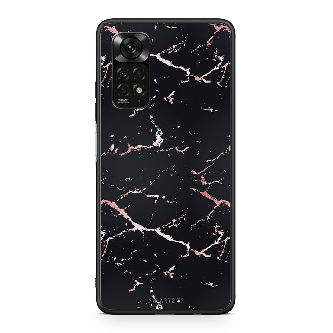 4 - Xiaomi Redmi Note 11 Pro 5G Black Rosegold Marble case, cover, bumper