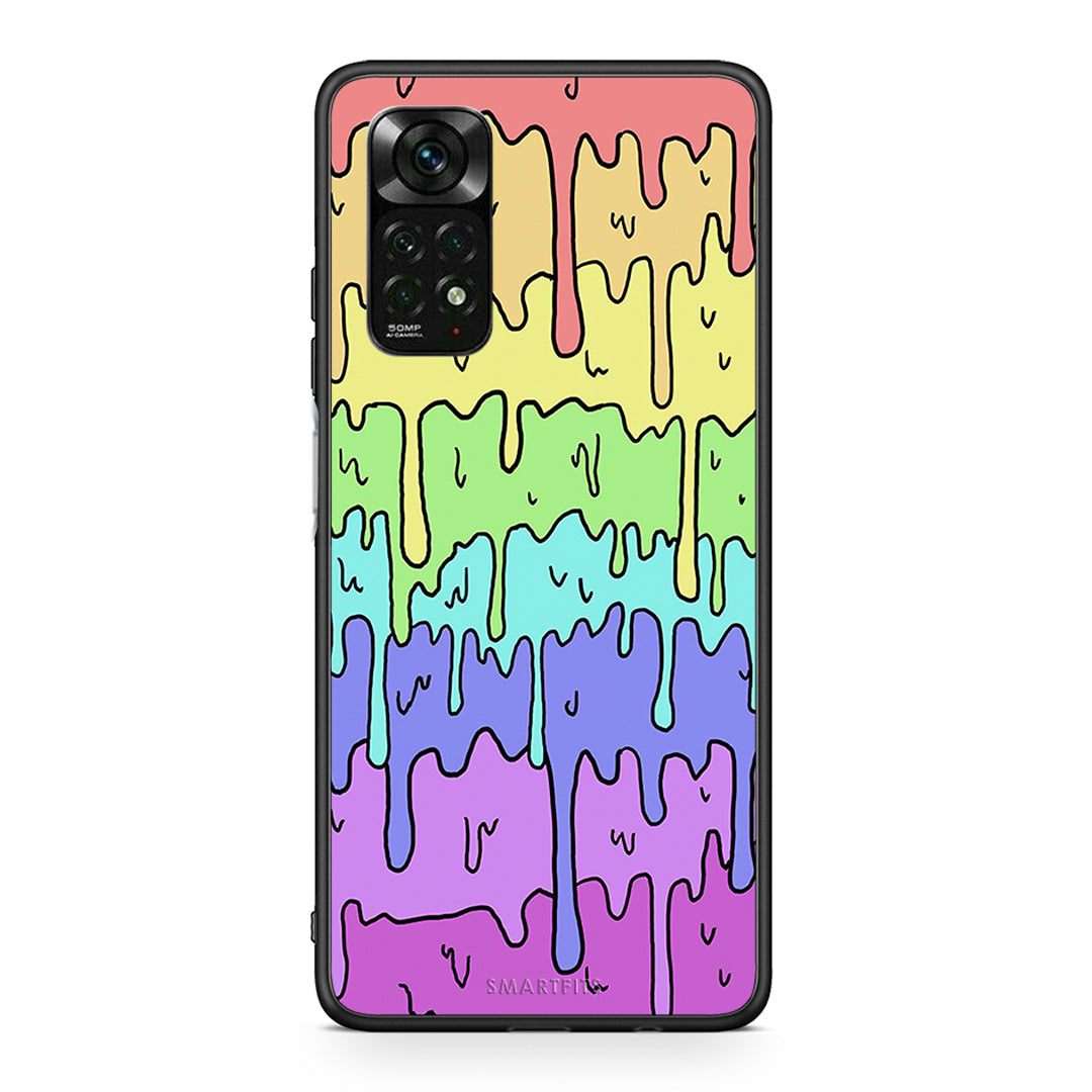 Xiaomi Redmi Note 12 Pro 4G Melting Rainbow θήκη από τη Smartfits με σχέδιο στο πίσω μέρος και μαύρο περίβλημα | Smartphone case with colorful back and black bezels by Smartfits