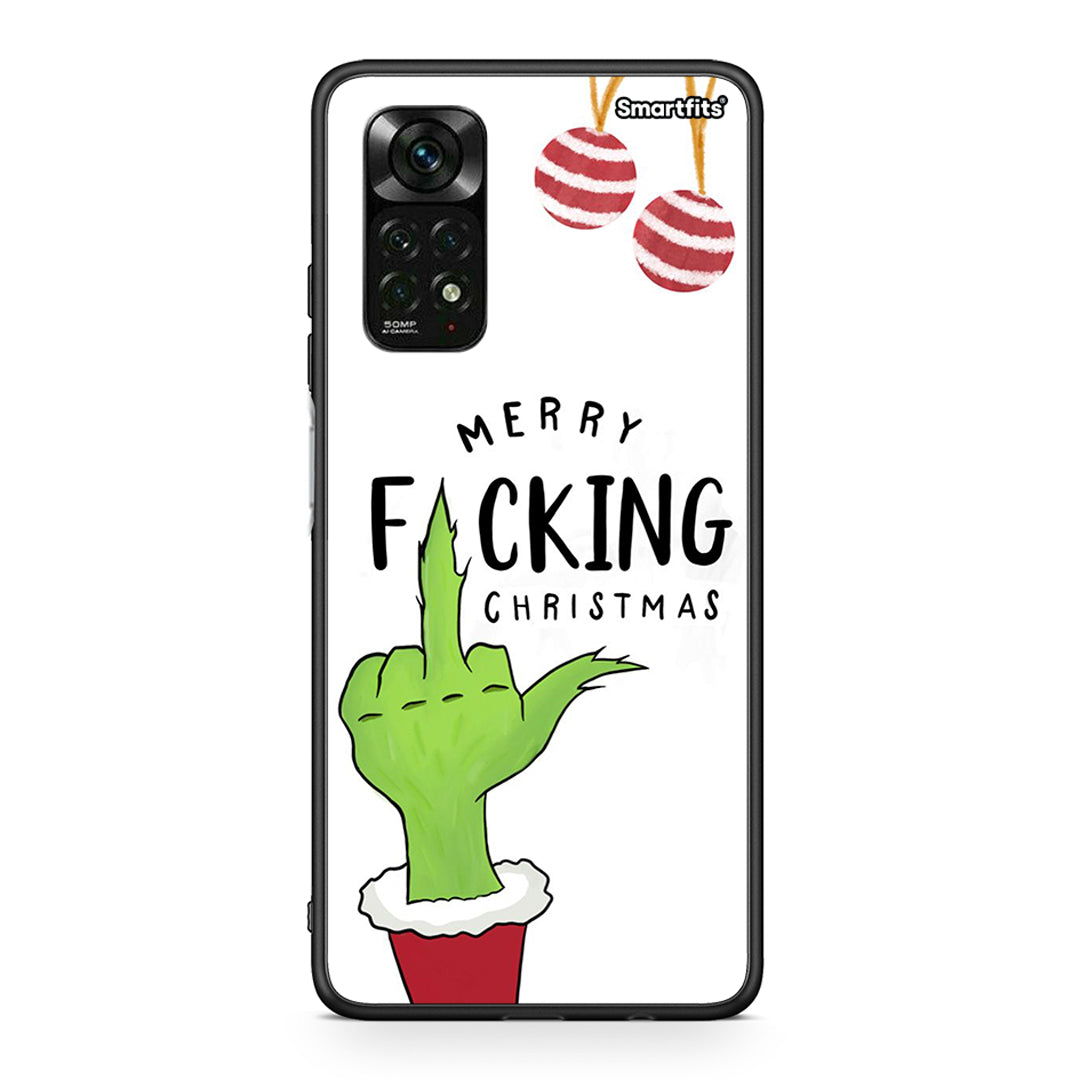 Xiaomi Redmi Note 11 Pro 5G Merry F Xmas θήκη από τη Smartfits με σχέδιο στο πίσω μέρος και μαύρο περίβλημα | Smartphone case with colorful back and black bezels by Smartfits