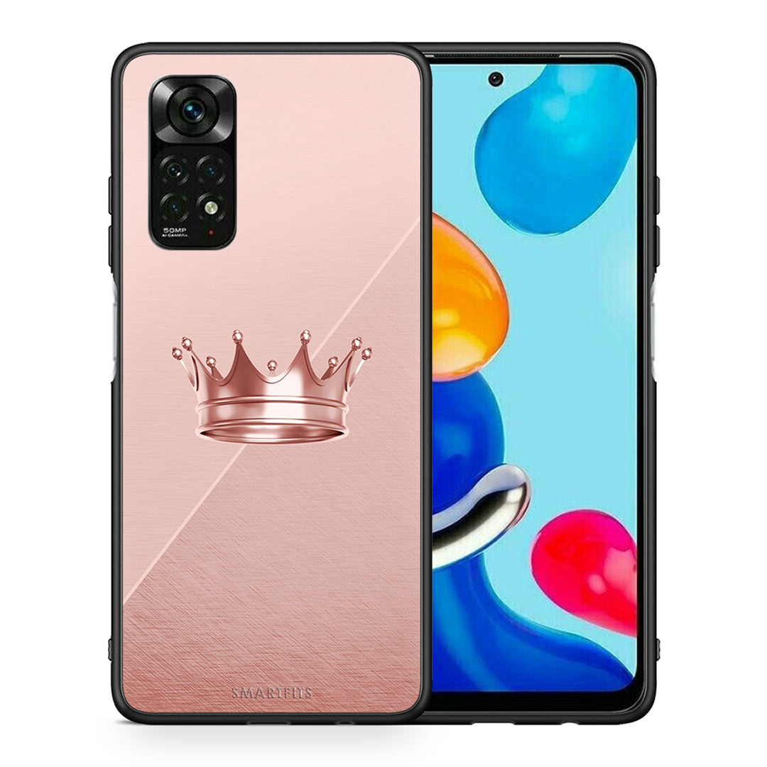 Θήκη Xiaomi Redmi Note 11 Pro 5G Crown Minimal από τη Smartfits με σχέδιο στο πίσω μέρος και μαύρο περίβλημα | Xiaomi Redmi Note 11 Pro 5G Crown Minimal case with colorful back and black bezels